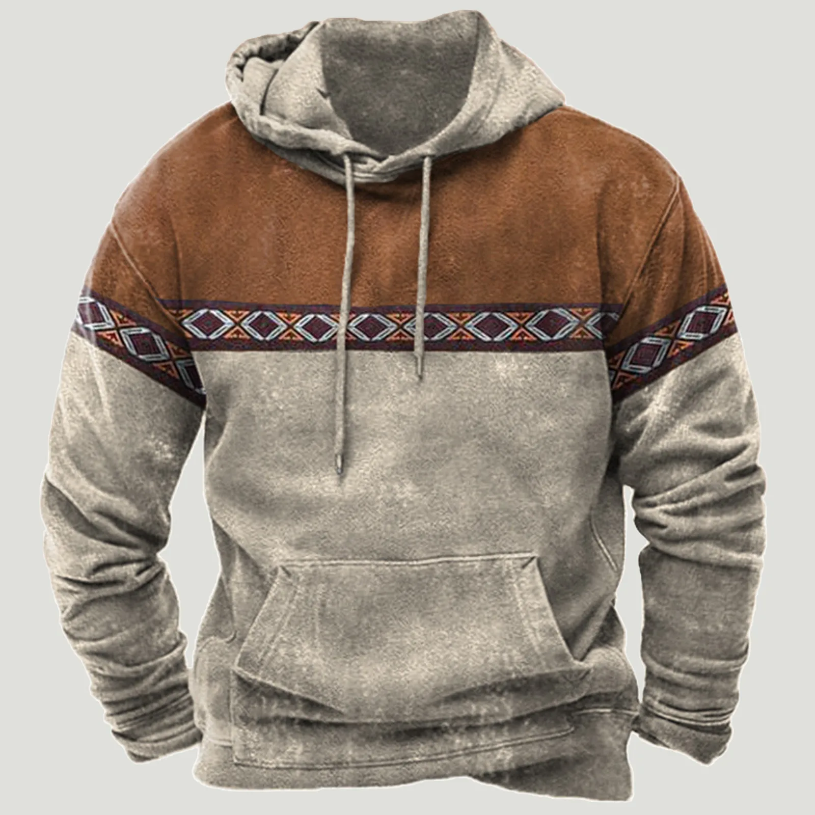Mexico Aztec Geometric Tattoo 3d Print Hoodie Men Sweatshirt Tribe Folk Ethnic Streetwear Pullover Casual Colorblok Tracksuit