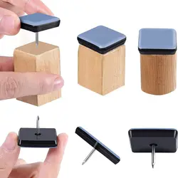 10pcs Chair Glides, Nail On Chair Gliders PTFE Chair Glides for Hardwood Floor, Carpet, Wooden Furniture