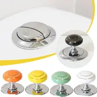New Universal Round Shaped Colorful Toilet Tank Button Plastic Toilet Button Creative Labor-saving Toilet Tank Button Aid 2