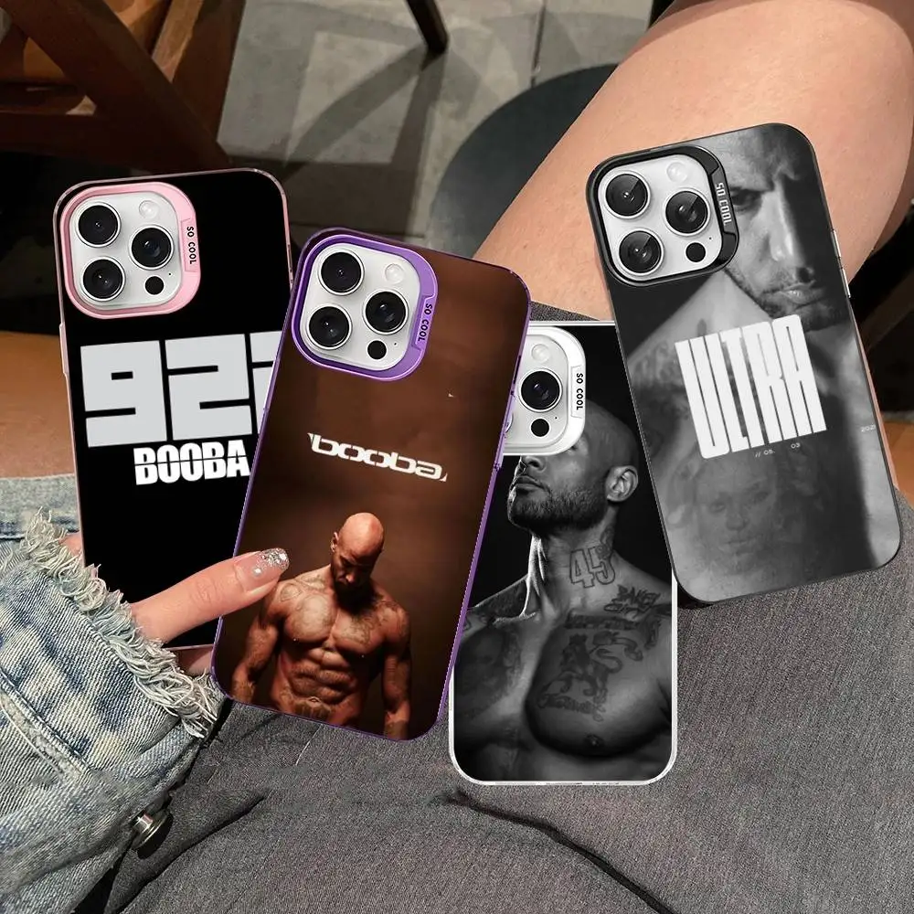 Colorful Matte Phone Case Featuring Rapper B-Booba Design