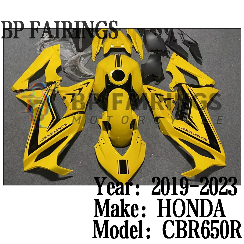 

Обтекатели для Honda CBR650R 2019 2020 2021 2022 2023 кузов CBR650 R 2019-2023 ракушка мотоцикла желтого и черного цвета