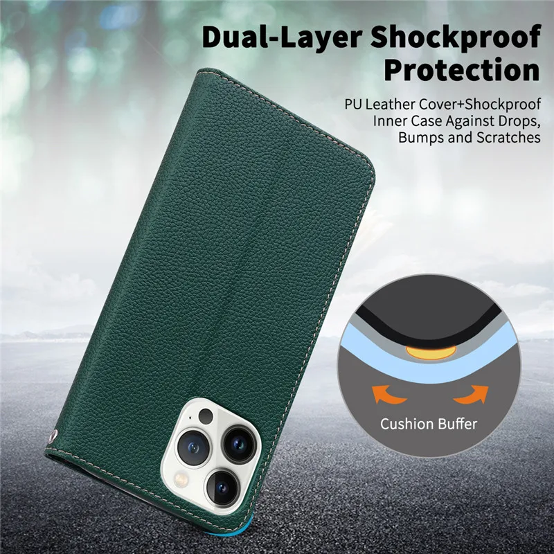 Leather Wallet Flip Phone Case Cover, Premium Pocophone F1 Edition