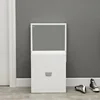 Household Folding Wall-mounted Bathroom Seats Porch Invisible Wall-mounted Shoe Changing Stool Simple Can Store Bathroom Chairs 2