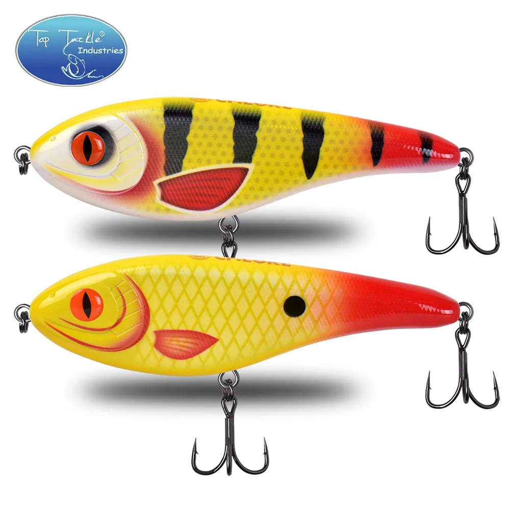 CF FISHING 68mm/78mm/90mm/105mm Slow Sinking Jerk Bait High Quality Fishing  Lure Artificial for Bigmuskie Pike Bass