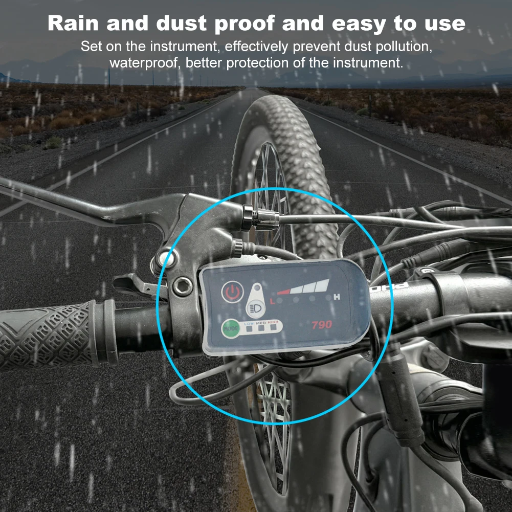 1-2PCS Electric Bicycle Display Cover Silicone Case For bike Speed-Control Instrument Cover for 790 810 880 Screen Accessories