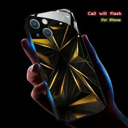 Luxury Geometry LED Light Glow Phone Case with Luminous Circuit Design - iPhone 11 Pro (A)