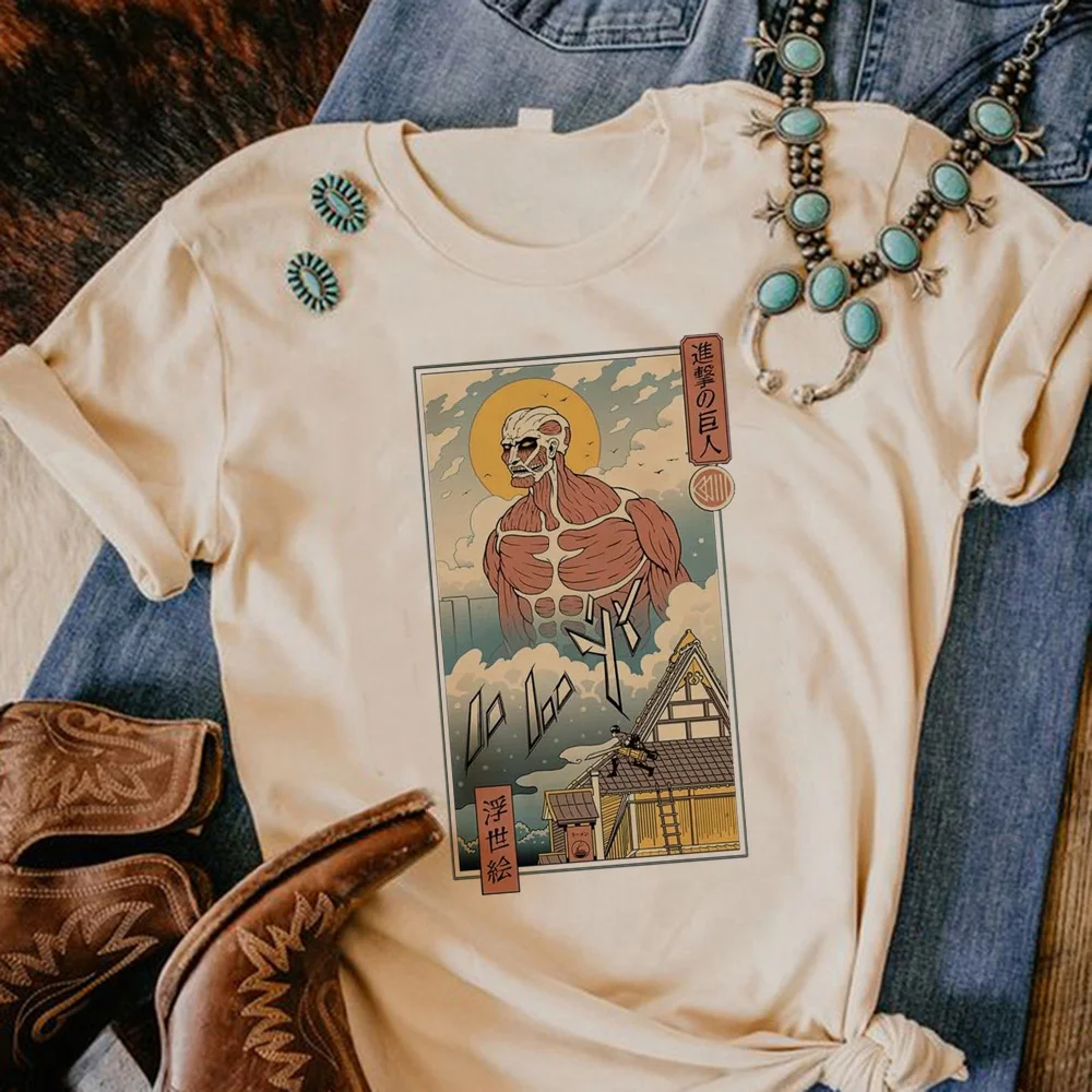 

Shingeky No Kyojin t-shirts women Y2K t-shirts female designer clothes