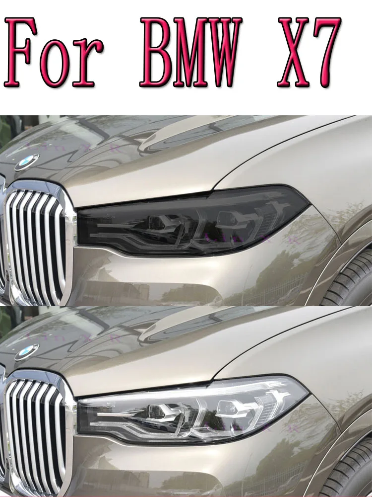 

2 шт., Прозрачная Черная защитная пленка для автомобильных фар BMW X7 G07 2019 2020