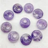 Natural Gem Stone Quartz Crystal Amethyst Lazuli 18mm Beads Donut Pendant Charm For Diy Jewelry Making Necklace Accessories 20pc 2