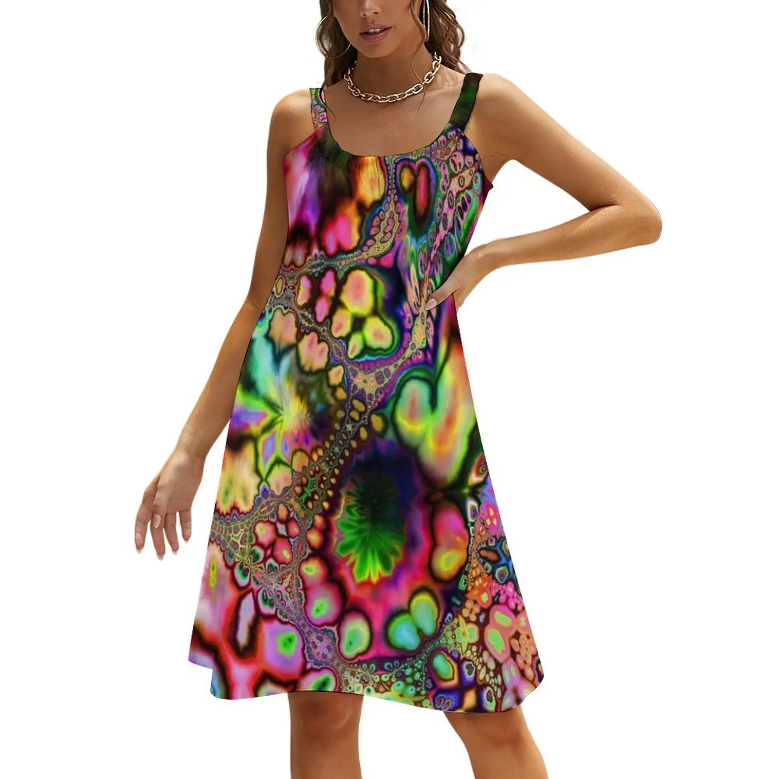 

Acid Plasmosis Beach Sling Skirt Long veiled dresses dress party night