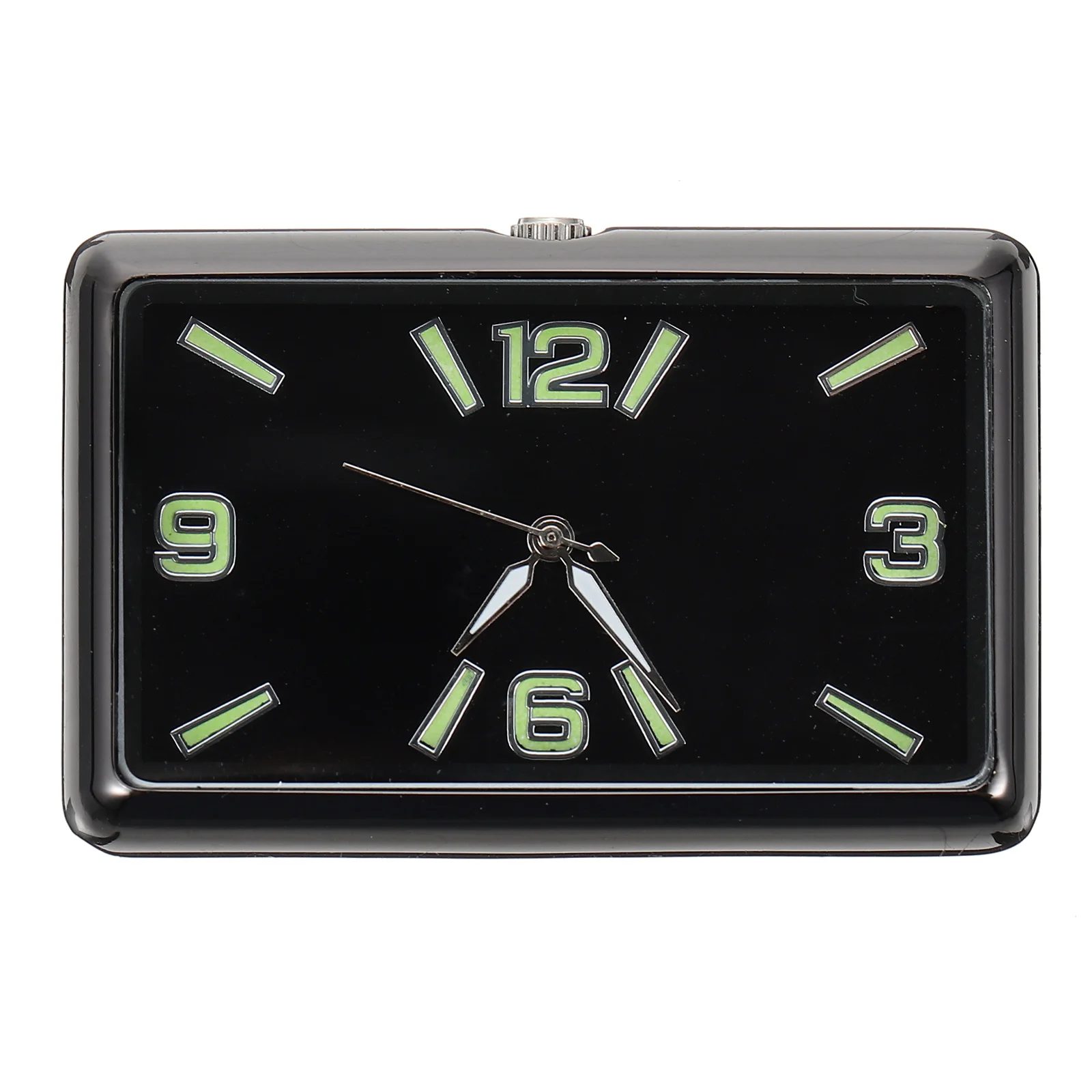 Adhesive Analog Clock Car Dashboard Tiny Clock Square Ornament For dashboard clock dashboard adhesive clock