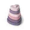 6Pcs Baby Montessori Toys Soft Building Blocks Silicone Stacking Blocks Love Shape Silicone Construction Toy Gifts 6