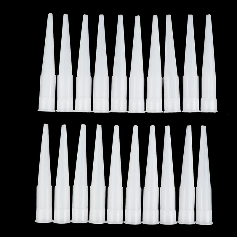 Universal Caulking Gun Nozzles Plastic Glass Glue Nozzles Sealant Silicone Caulking Tips Mouth 20pcs For Home Construction Tools For Caulking Gun Nozzles,Caulking Nozzle