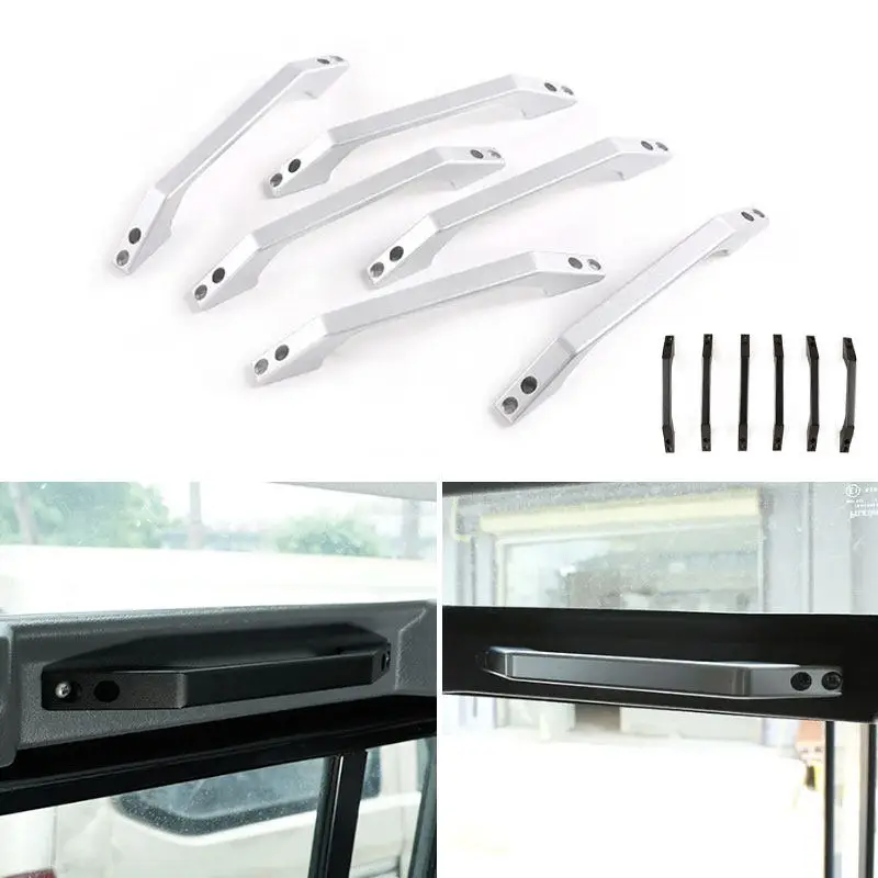 

For Land Rover Defender 90 110 130 2004 - 2015 2016 2017 2018 6pcs Front Rear Door Car Roof Grab Handle Repacement Accessories