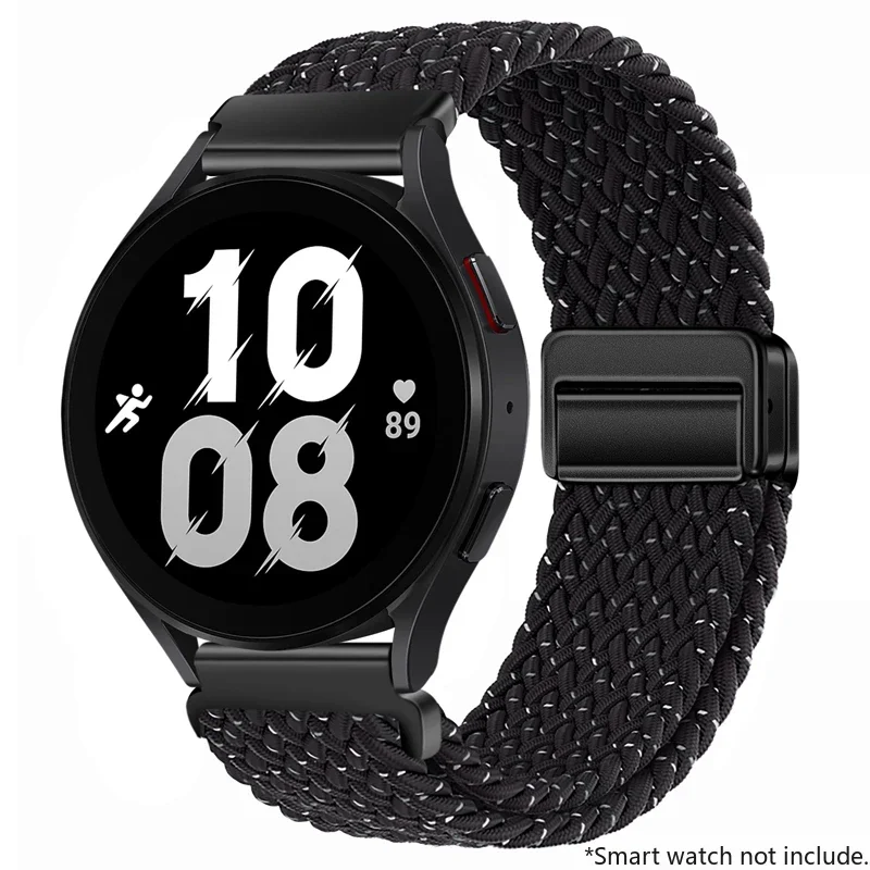 Adjustable Nylon Buckle Strap for Smartwatches - 22mm/20mm
