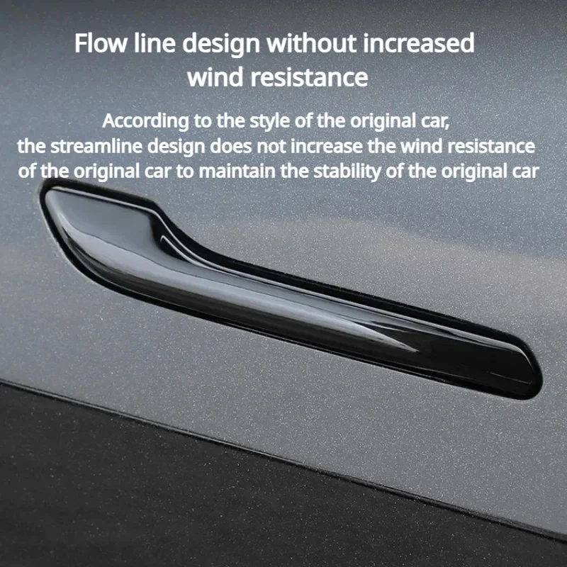 새로운 테슬라 모델 Y/3/3 + 하이랜드 2024 서리 방지 도어 핸들 패치 커버 자동차 수정 부품에 대한 자동차 부동액 도어 핸들