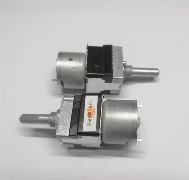ALPS amplifier master volume motor potentiometer RK16812MG098 with tap B100K single row 8-pin 2