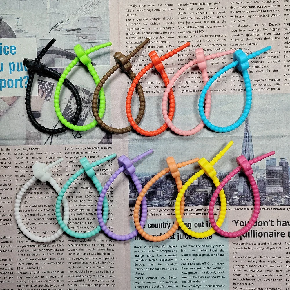 5pcs-Lot-Rubber-Gradient-Bands-Colorful-Silicone-Tie-Flower-Bandage-Tag ...