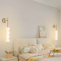 Modern LED Glass Wall Sconce Single Head Gourd Wall Lamps Living Room Sofa Backdrop Bedside Bedroom Ambient Furniture Decorative 2