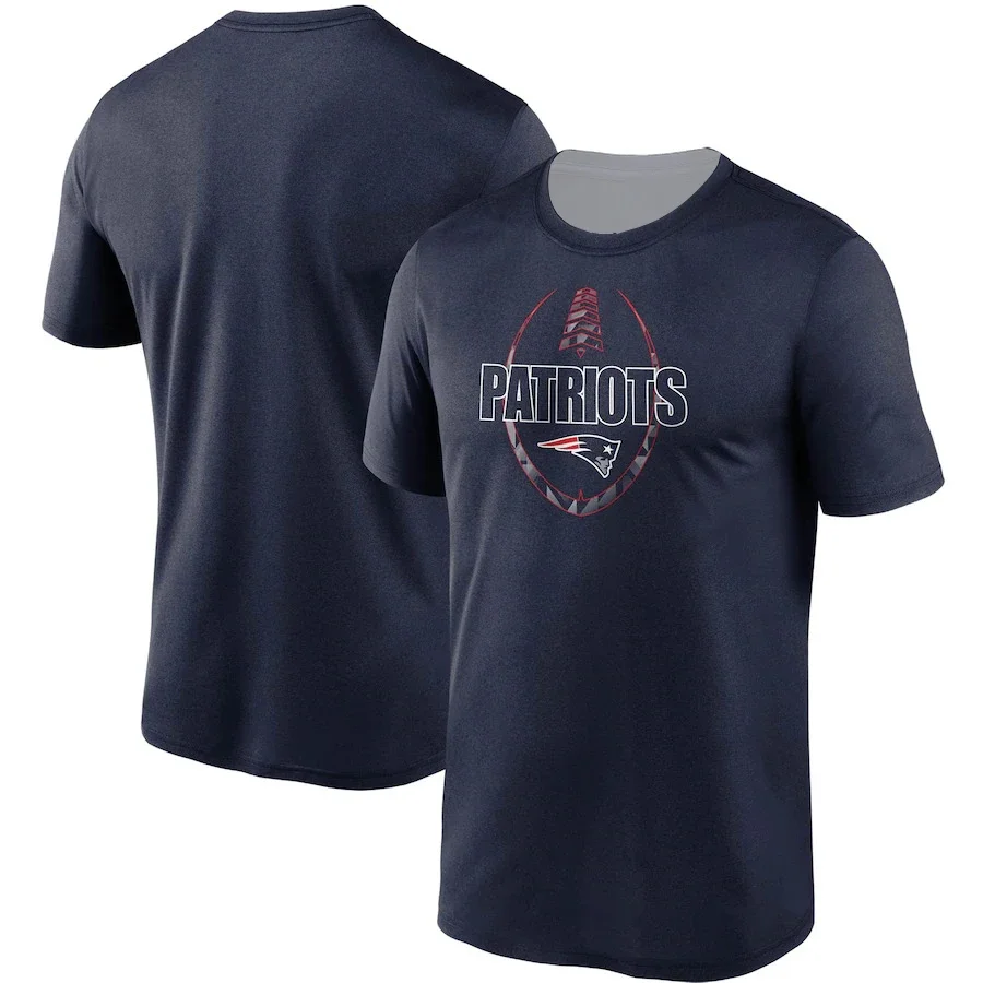 thumbnail image 1 of Camisetas de entrenamiento de rugby PATRIOTS, camisetas para hombre y mujer, camisetas deportivas de la serie Number, cuello redondo, manga corta, transpirables, secado rápido, 1 of 4