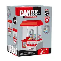 Mini Claw Machine Miniature Candy Grabber For Kids Electronic Prize Dispenser Toy With Arcade Music And 24 Game CoinsParty Game 2