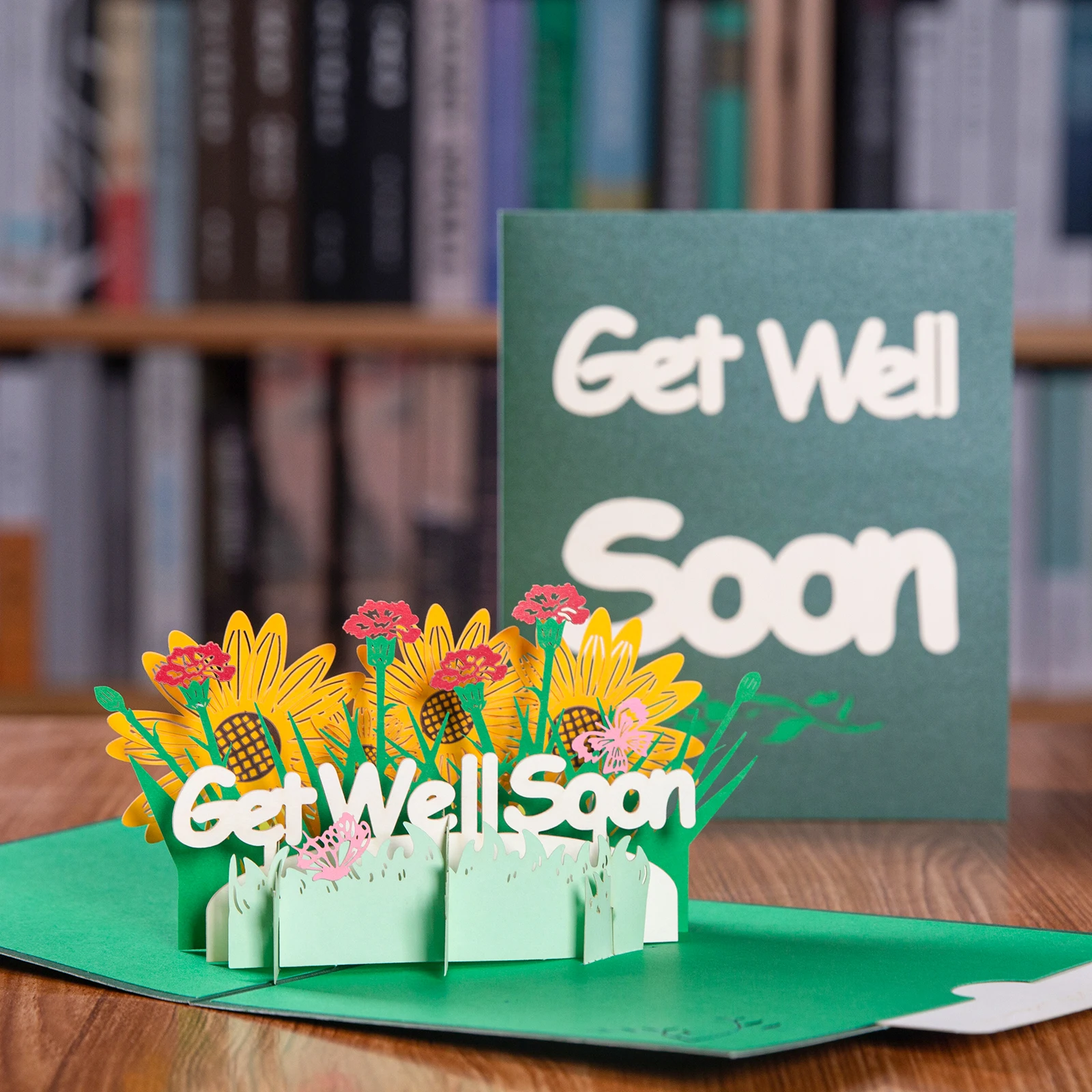 3D Get Well Soon Pop-up Card Sympathy Greeting Card greeting cards