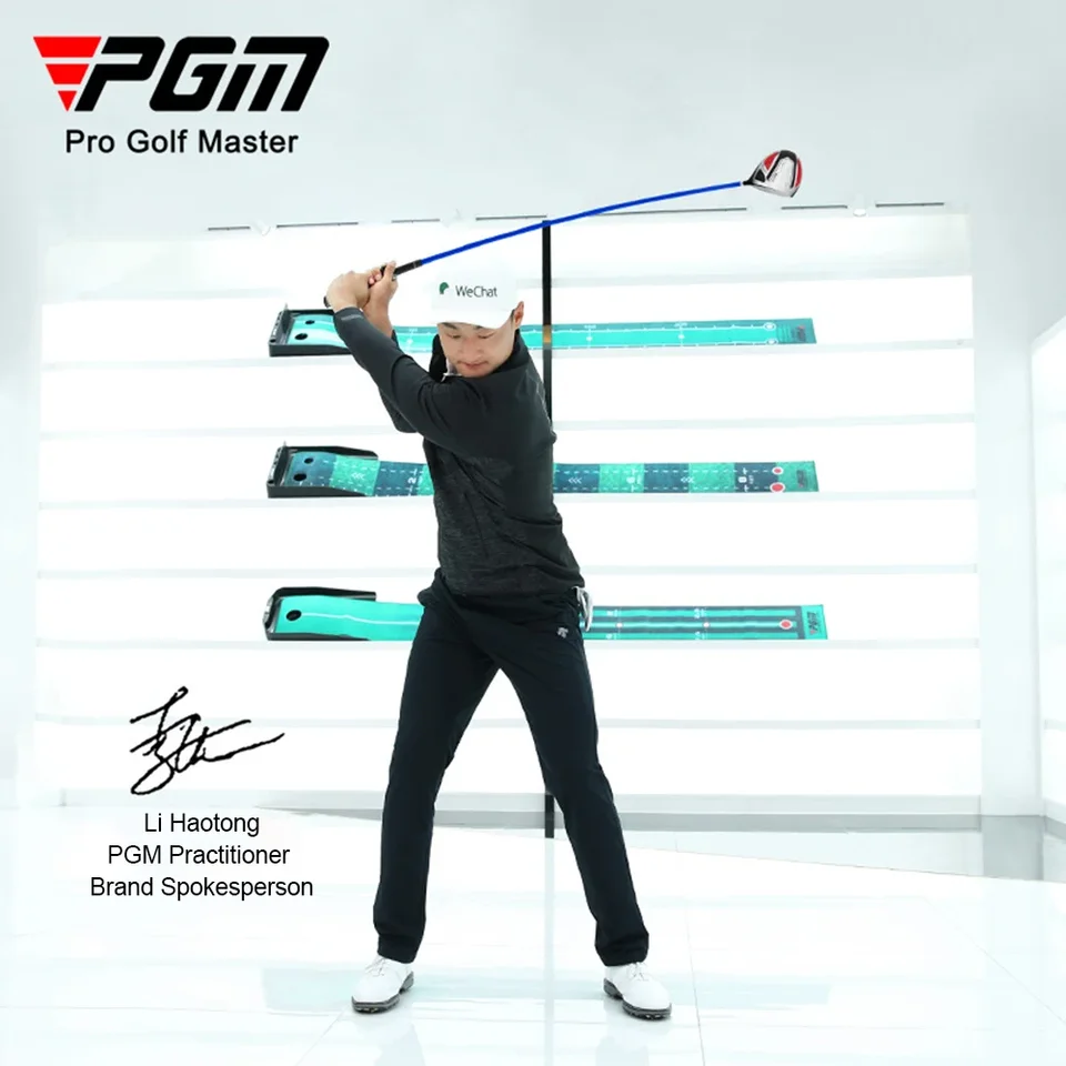 PGM ゴルフスイングトレーナー HGB019 PGM ゴルフスイングトレーナー - ゴルフトレーニング器具 高さ5段階調節可能 - Pure Path スイング練習マット トレーニング補助具  屋内⁄屋外⁄自宅用
