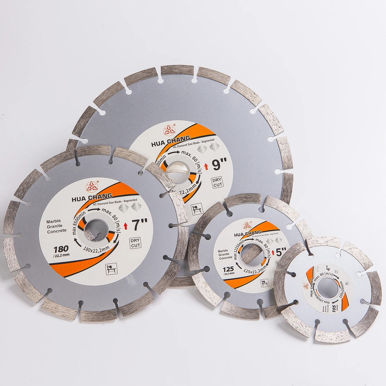 Diamond Saw Blade 4/5/7/9 Inch Diamond Saw Blade Dry Cutting Cold Pressing Disc Circular Blade For Marble Concrete Ceramic Granite Tools