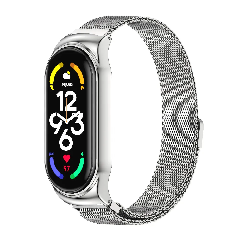 Elegant Stainless Steel Metal Strap Bracelet