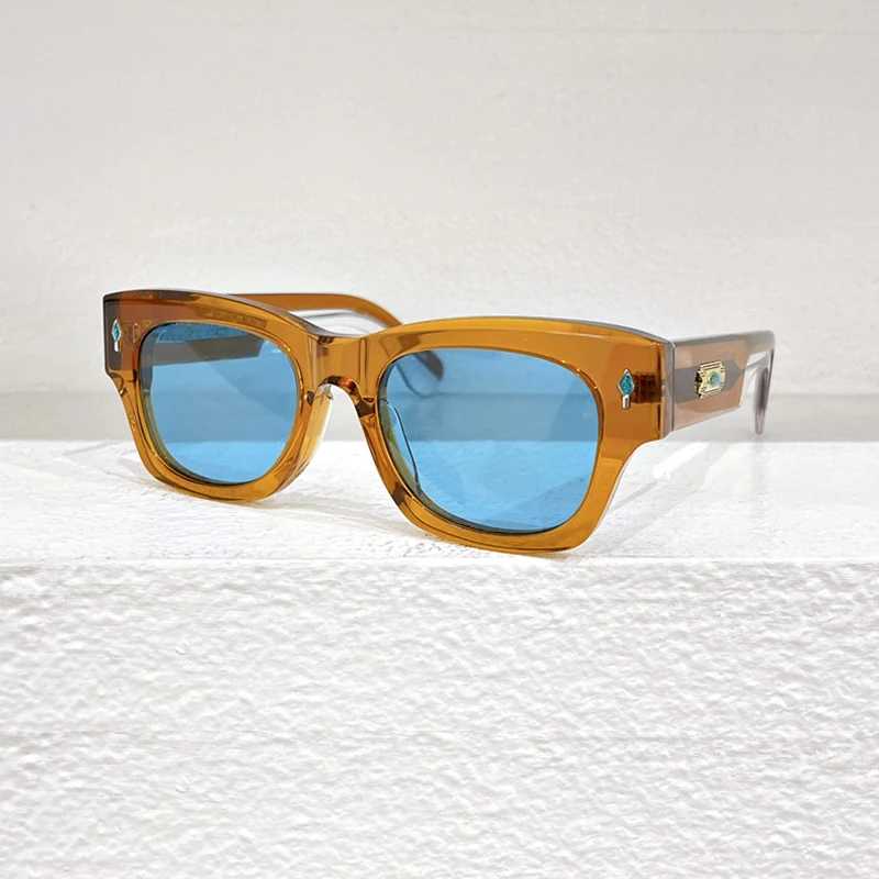 

Brand Sunglasses Acetate Square Classic Thick Frame Men's Fashion Retro Designer Glasses UV400 Outdoor Handmade Women Sunglasses