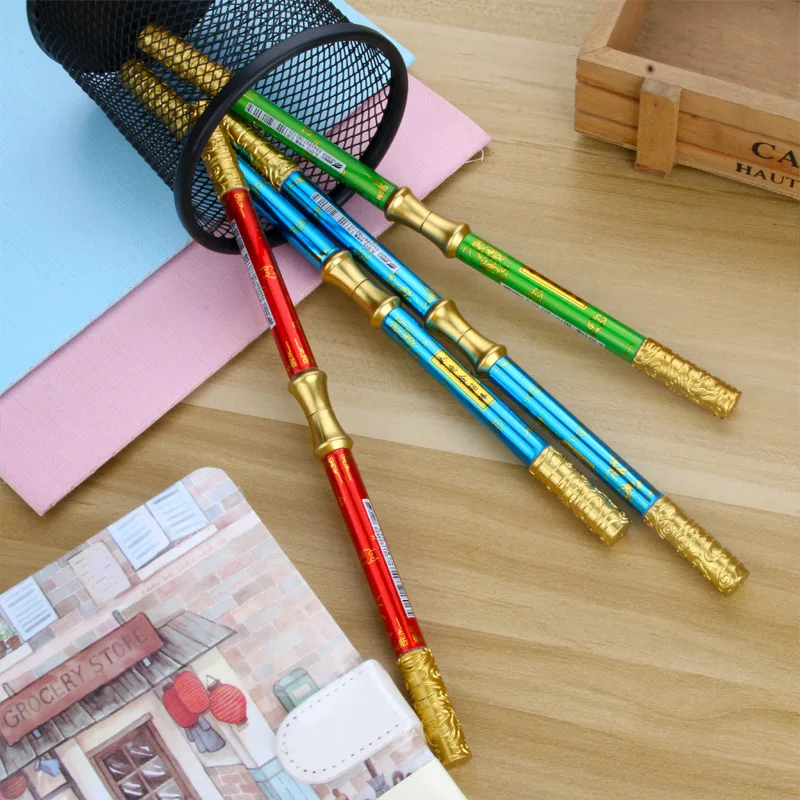 Monkey King Gold Hoop Pen Spinning 1pcs Penspinning Funny Rotring Pennen Nunchaku Style School Gift Stationery Papelaria