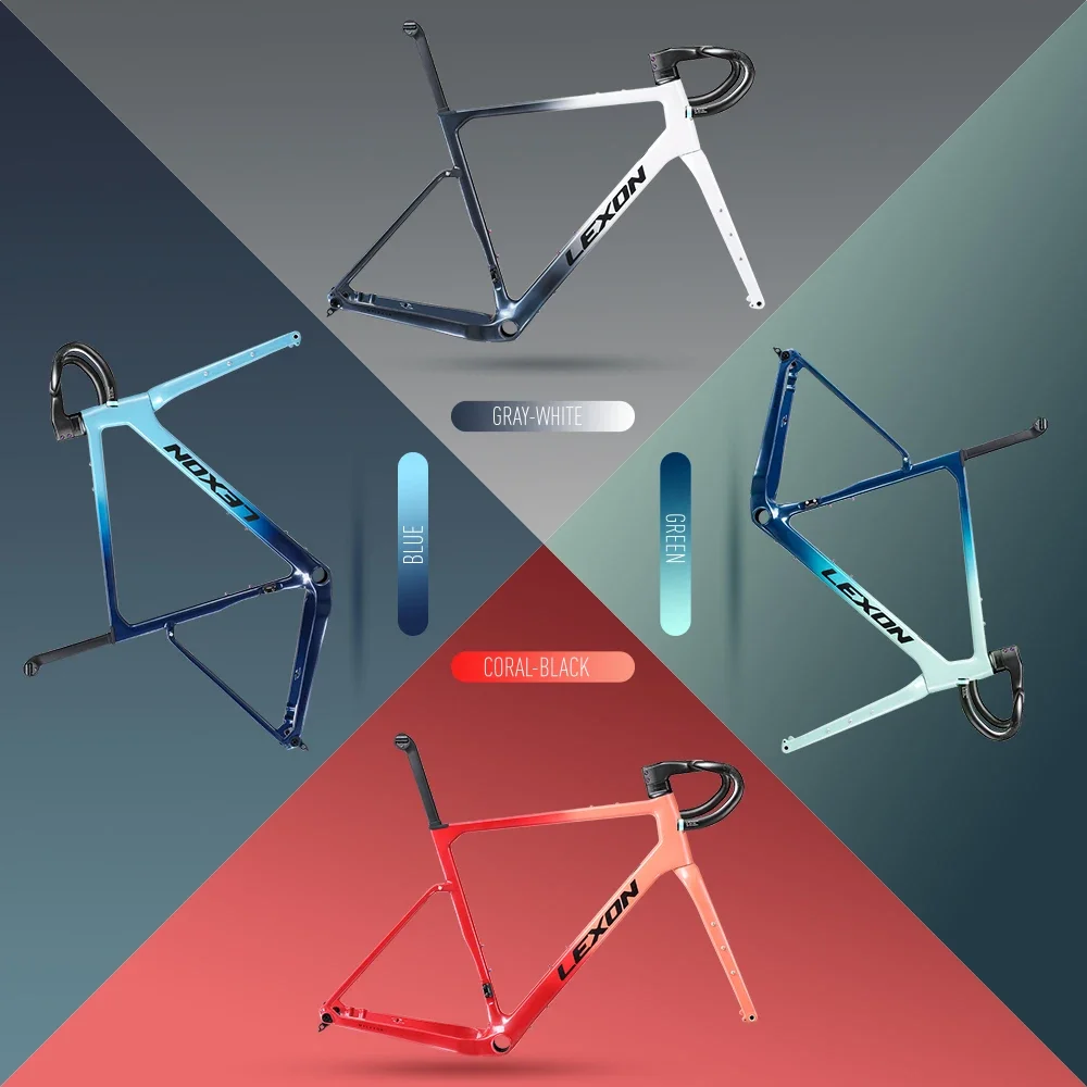 Lexon GFE Carbon Gravel Frame off-Road Bicycle Framework