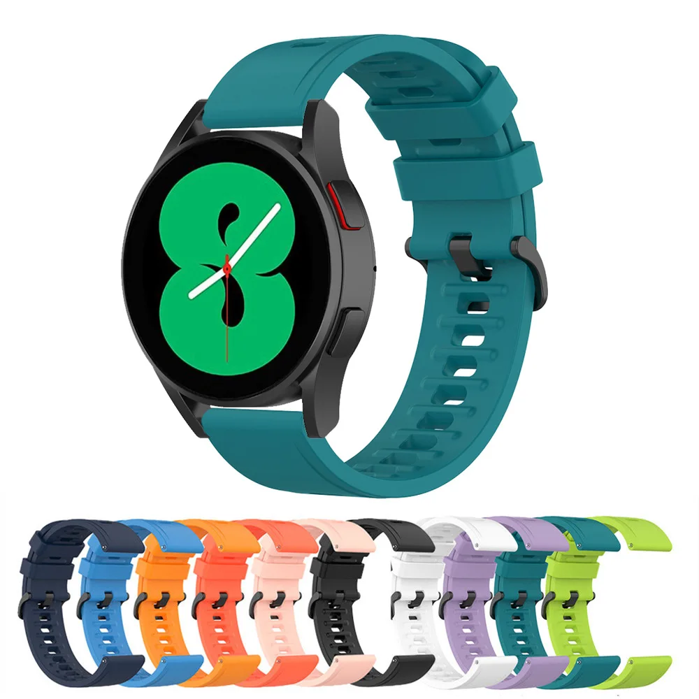 

Ремешок спортивный для Samsung Galaxy w = Watch 4 Classic 42 мм 46 мм, сменный силиконовый браслет для Galaxy Watch 4 20 мм 40 мм 44 мм