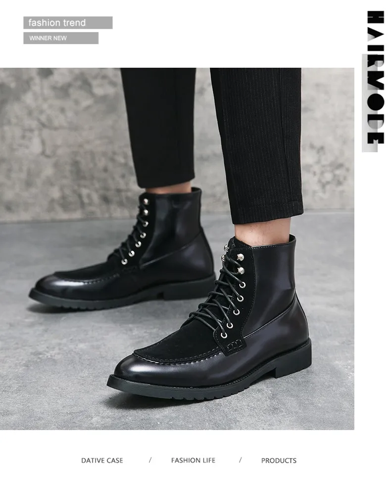 Men's Leather Dress Boots