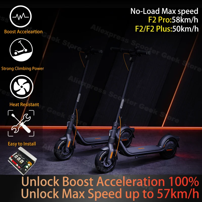 Electric Scooter Accessories Electric Bike Controller Custom Controller 58km/h Unlimited Speed Ninebot by Segway F2/F2 PLUS/F2 PRO E D Scooter 32km/h 58km/h Motherboard Part