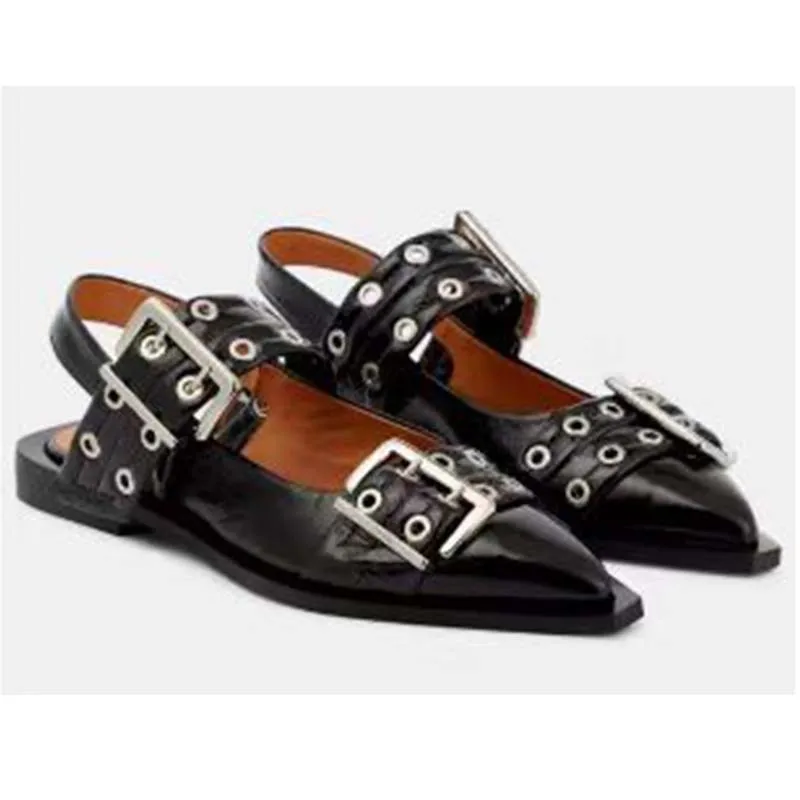 

Luxury 2024 women’s Shoe Designer Summer Loafers Pointed Toe Heart heels Pumps Ladies Mary Janes Shoes for Women