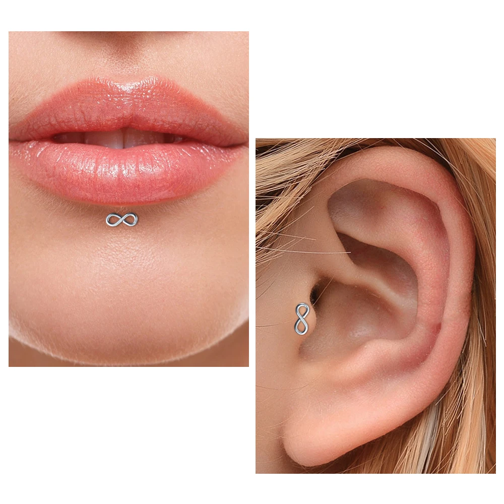 Boucles d'Oreilles en Acier Inoxydable pour Femme, Bijoux de Corps, Piercing Jules Plug-in, Manchette en Forme de Carillon, Étoile, Lune, 1 Pièce