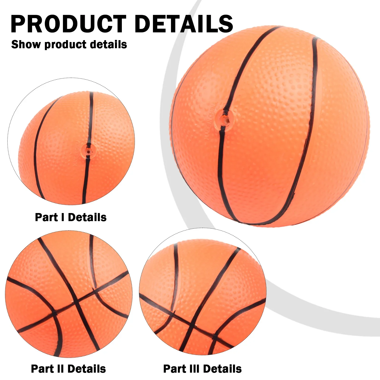 6pcs 12cm Small Mini Children Inflatable Pvc Basketballs Kids Indoor Outdoor Sports Toy Balls Parent-child Interactive Games