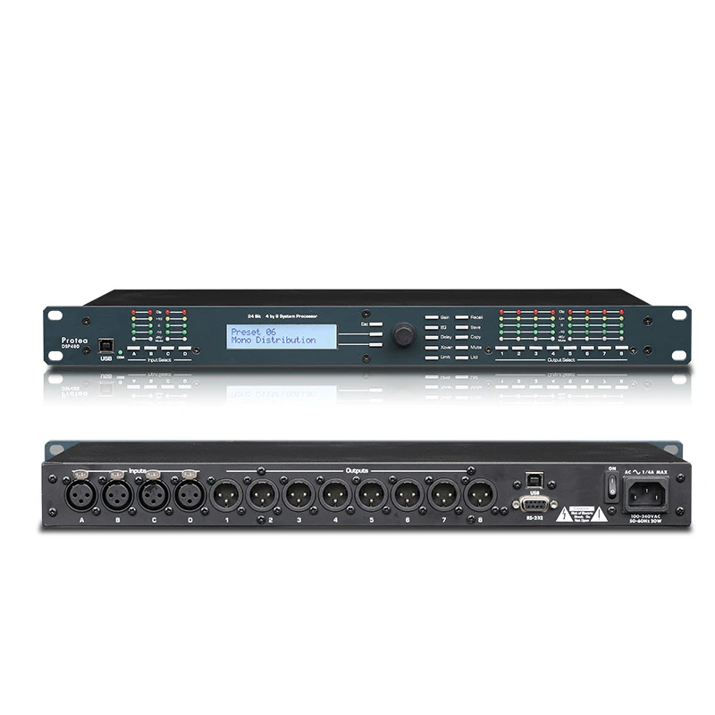 BTFSD DSP360 DSP480 Professional digital audio processor 2 3 4 in 4 6 8 out of stage performance line array bar
