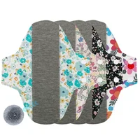 1PCS Graphene Cotton Charcoal Sanitary Pads Washable Panty Liner Mama Maternity Menstrual Pad with Charcoal Absorbency Layer 2
