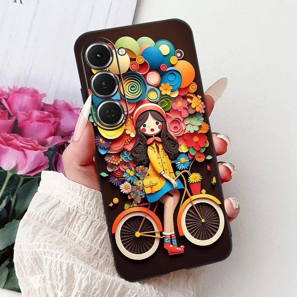 Cool Dragon Tiger Painted Soft Silicone TPU Phone Case for Tecno Spark 40 Series