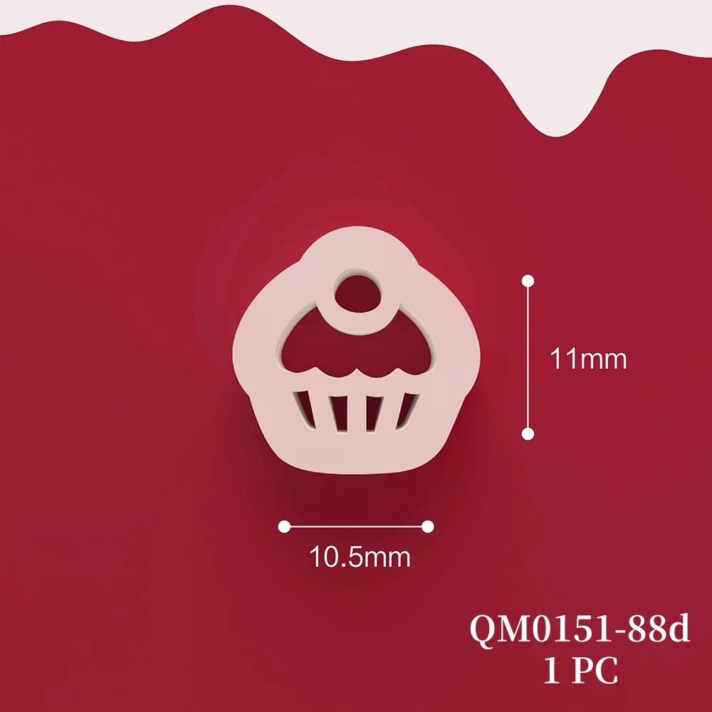 1pc Mini Ohrring Form Cookies/Desserts/Kuchen Modellierung Polymer Clay Cutter Diy Ohrringe Brosche Schmuck Ton Modellierung schneiden Werkzeug – Detail 6