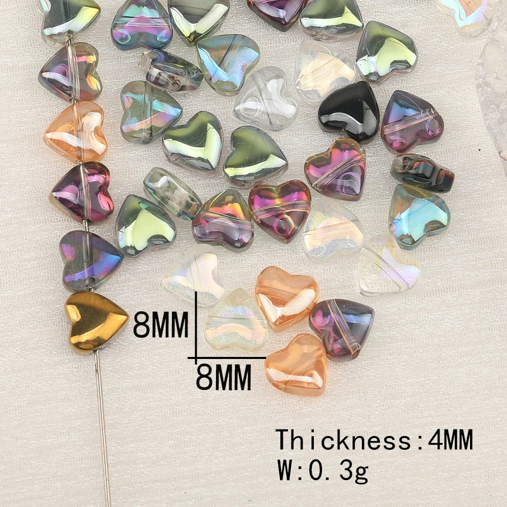 Cordial Design Crystal Material/Jewelry Findings & Components/AB Plating/Hand Made Beads/Heart Shape/DIY Beads Making - cordial