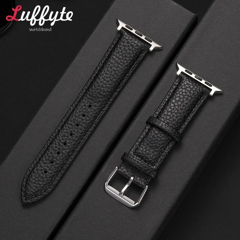 Unisex Premium Leather Smartwatch Strap - Elegant Replacement Band