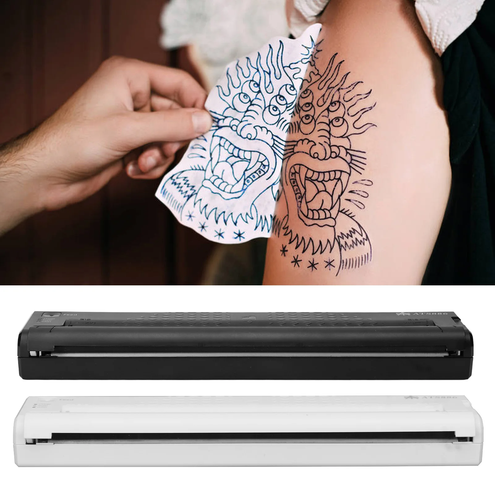 ミニタトゥー転写機,ワイヤレス,1200mAh,リビングルーム用,nw 
