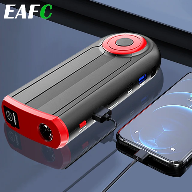 Eafc – Démarreur De Saut De Voiture 2000a, Batterie 26000mah, Chargeur  Portable, Dispositif D'urgence, Power Bank - Démarreur - AliExpress