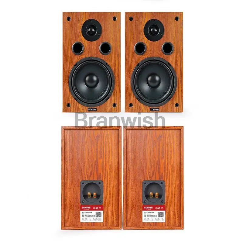 200W 6.5 Inch Desktop Two-Way Speaker High Power HiFi Audio Speaker Passive Bookshelf Surround Home Theater Sound Box computer speakers,audio speakers