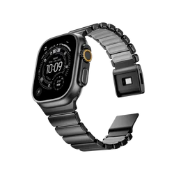 Titanium Fluororubber Strap with Magnetic Buckle - Titanium Material (B - H)