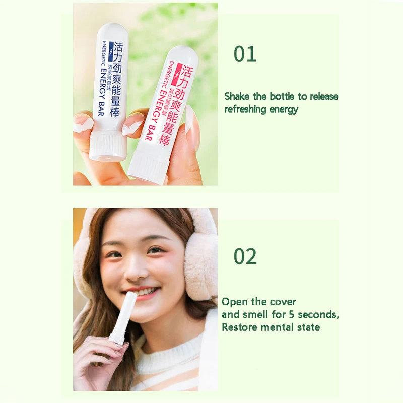 Nasal Aspiration Mint Nose Breathing Stick Prevent Drowsiness Driving Non Fengyoujing Refreshing Oil