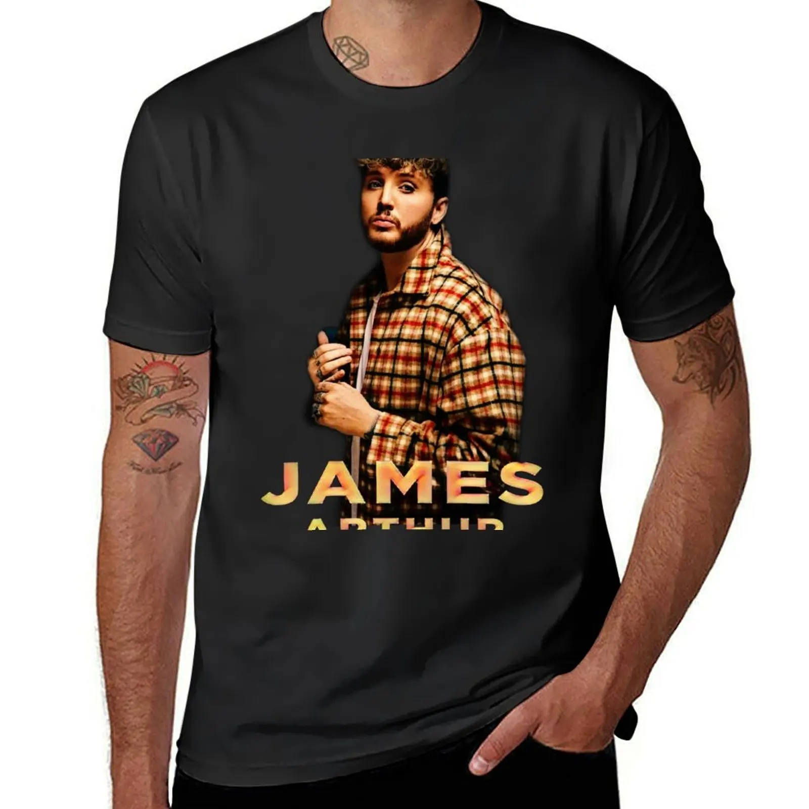James Arthur Side T-Shirt tees for a boy boys whites mens graphic t-shirts hip hop